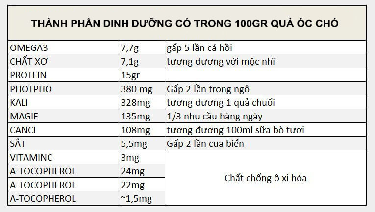 thanh phan dinh duonɡ hat oc cho