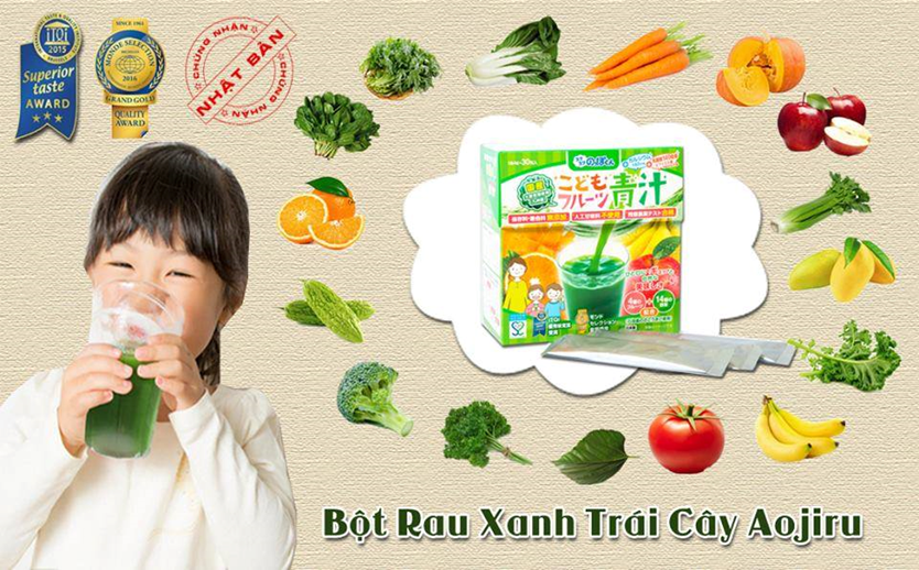 Bột rau xanh trái cây Aojiru làm đẹp da, hỗ trợ tiêu hóa hiệu quả 7 bot rau xanh 3