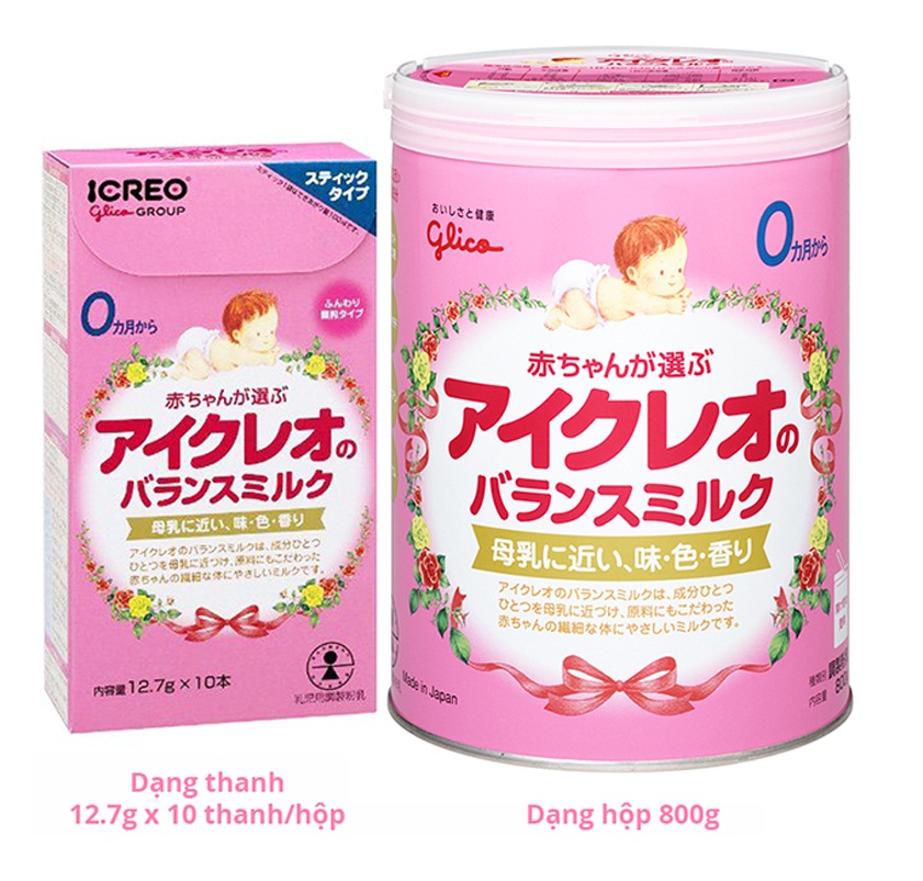 Sữa Glico số 0 cho trẻ 8 tháng tuổi