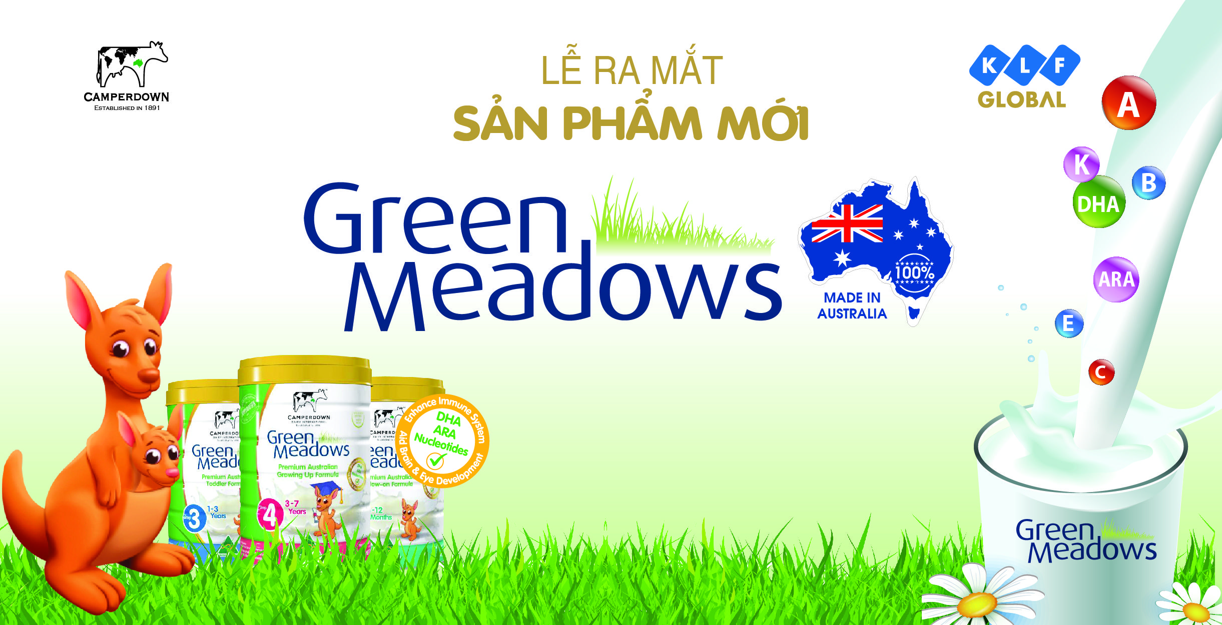 Sữa Green Meadows của Úc