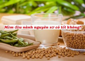Mầm đậu nành nguyên xơ có tốt không?