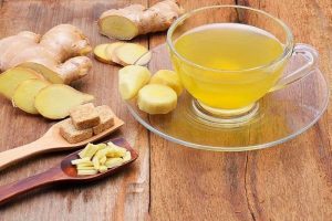 uống trà gừng giảm cân