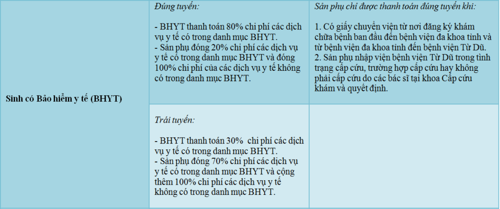 Bảng giá phòng dịch vụ bệnh viện Từ Dũ mới nhất 2023 3 chi-phi-sanh-tai-tu-du-1